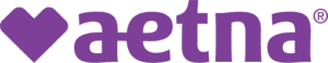 Aetna logo, symbolizing healthcare and insurance services.